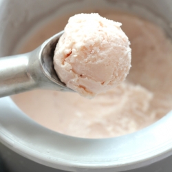 Strawberry Buttermilk Ice Cream