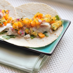 Seared Mahi Mahi Tacos with Salsa