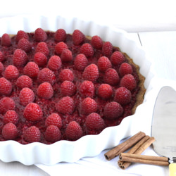 Raspberry Tart w/ Cinnamon Crust