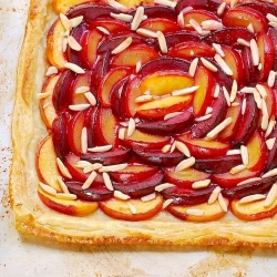 Stone fruit tart