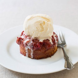 Plum Upside-Down Cakes