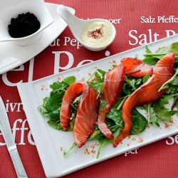 Beet Stained Salmon Gravlax