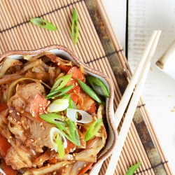 Cabbage, Carrot, & Chicken Stir-Fry