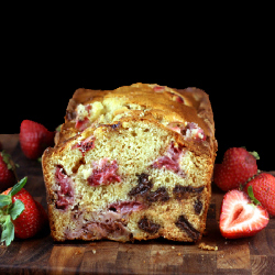 Chocolate Chunk Strawberry Loaf