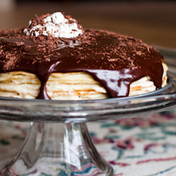 Boston Cream Crepe Cake