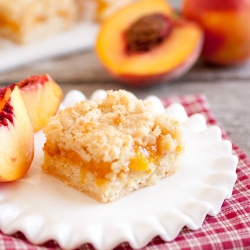 Peach Crumb Bars