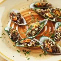 Persillade Baked Mussels