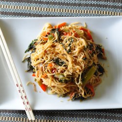 Japchae: Korean Sweet potato noodle