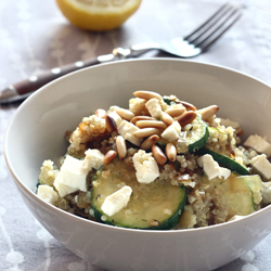 Quinoa with Zucchini and Feta