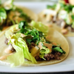 Lamb Tacos with Spicy Tzatziki