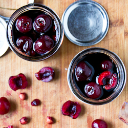 Balsamic Pickled Cherries