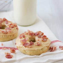 Banana Donut with PB & Bacon