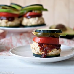 Chicken Sliders with Zucchini Buns