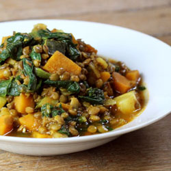 Indian carrot & lentil stew