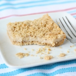 Nutty Cheesecake Shortbread Bars