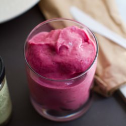 ripe raspberry smoothie