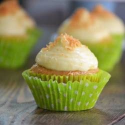 Coconut Tres Leches Cupcakes