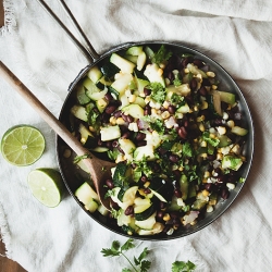 Zucchini, Corn, and Black Beans