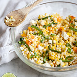 Corn & Pasilla Pepper Salad