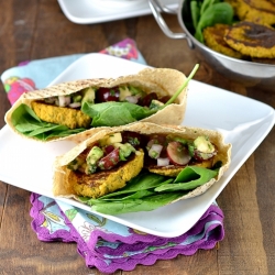 Squash Patties with Salsa