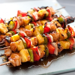 Grilled Chicken Teriyaki Kebabs