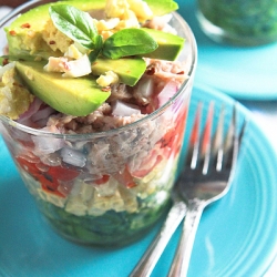 Rainbow Salad in a Glass