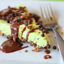 Easy No-bake Frozen Mint Tart