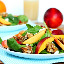 Spinach and Nectarine Salad