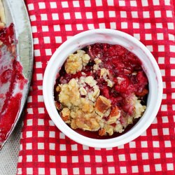 Raspberry Rhubarb Crumble