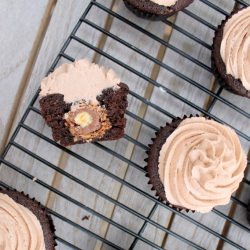 Ferrero Rocher Chocolate Cupcake