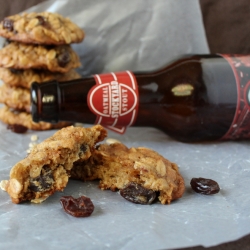 Oatmeal Stout Raisin Cookies