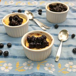 Baked Ricotta with Blueberries