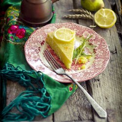 Cheese Cake with Rosemary & Lemon