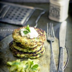 Zucchini & Garlic Pancakes