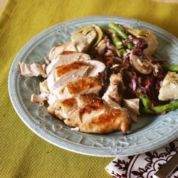 Grilled Chicken with Rice Salad