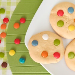 Colored Chocolate Chips Cookies