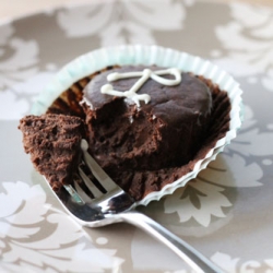 Dark Chocolate Baby Cheesecakes