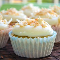 Banana Cupcakes w/ Coconut Frosting