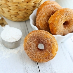 Baked Cinnamon Sugar Doughnuts