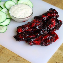 Blackberry Chipotle Hot Wings