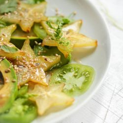 Green Tomato, Star Fruit and Avocado