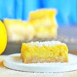 Healthy Lemon Shortbread Squares