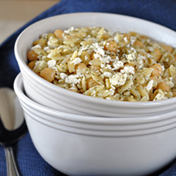 Toasted Orzo and Chickpea Salad