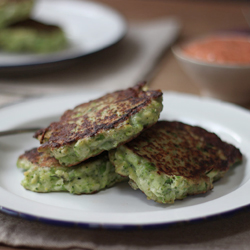 Pea and ricotta griddle cakes