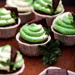 After Eight Mint Cupcakes