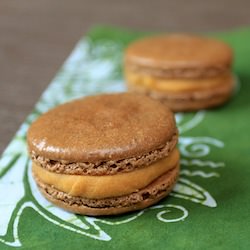 Chocolate Salted Caramel Macarons