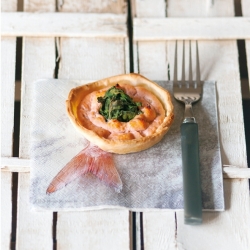 Tarte with Salmon and Spinach