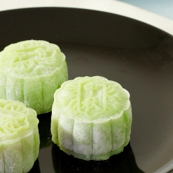 Pandan Snow Skin Mooncakes