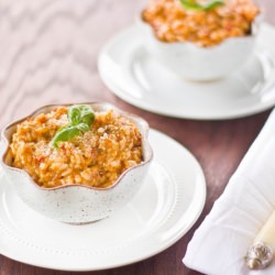 Sun-dried Tomato Pesto Risotto