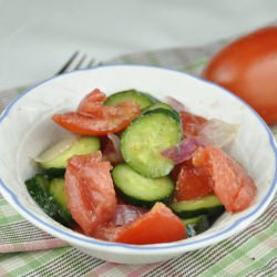 Tomato, Onion and Cucumber Salad